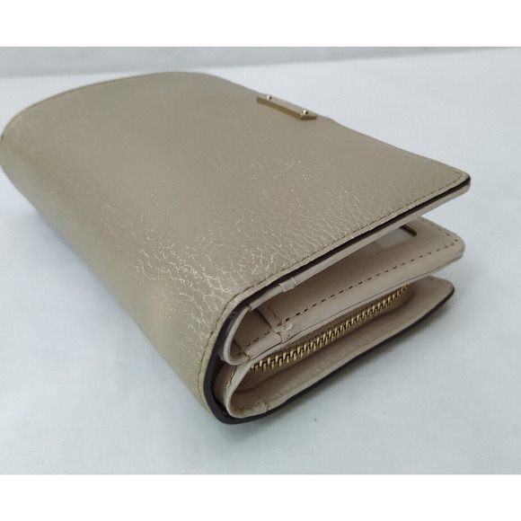 Kate Spade New York Gray Leather Credit Card ID Window Bifold Wallet - Picture 7 of 15